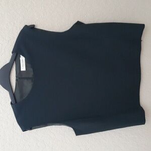 Calvin Klein Collection Sleeveless Dress/Business Top Forest Green Made in Italy